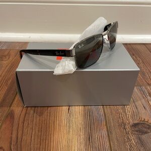 Ray-Ban Black and Silver Sunglasses